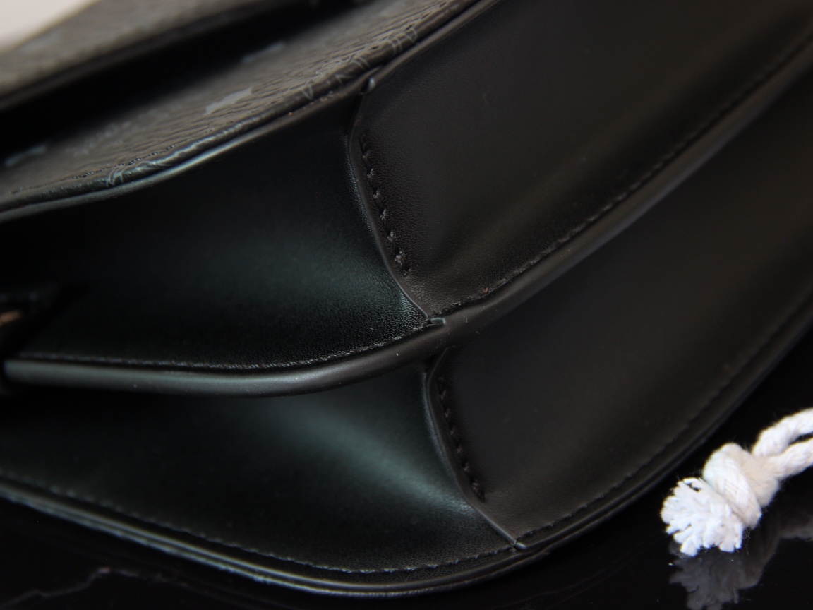 Mcm Classic Print Messenger Bag Black - Image 7