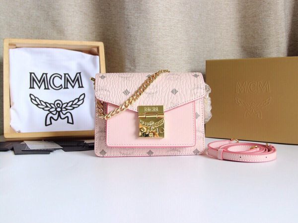 Mcm Mini Organ Bag Pink