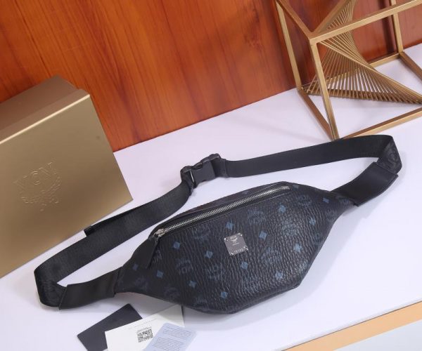Mcm Stark Visetos Belt Bag Black