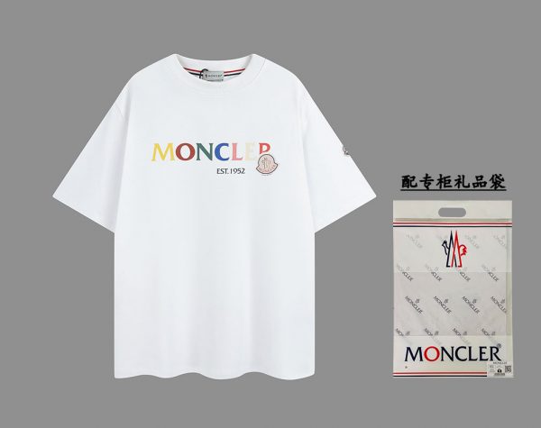 MONCLER~Mongolia new season digital printing short-sleeved T-shirt