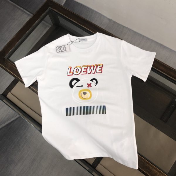 LOEWE 2023 new launch counter series cotton T-shirt! 260 grams of custom cotton, the fabric is soft and comfortable