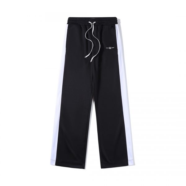 Amiri 23SS new black and white color matching sports suit trousers