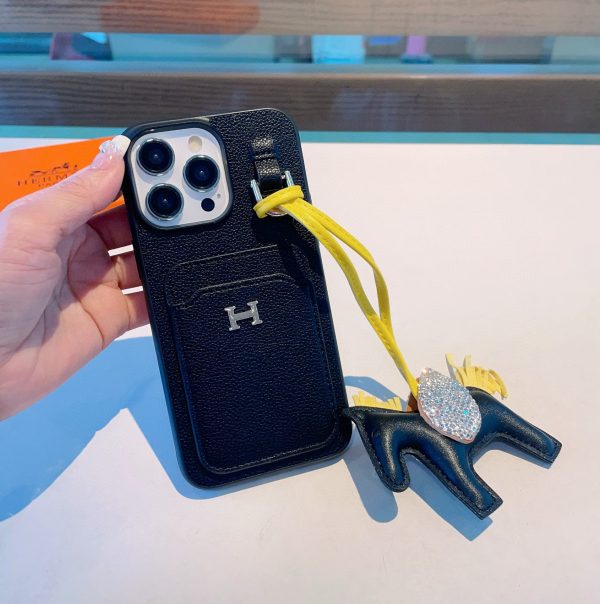 Hermes 2-in-1 card holder mobile phone case B