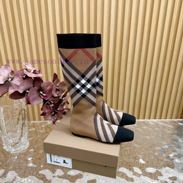 ταμπα μποτακια γυναικεια | Burberry launches its latest square toe slim heel plaid elastic knitted socks boots in 2024—18i2apyi | niovi ysl cosmetics greece