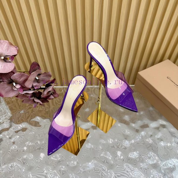 eurovision μποτια | Gianvito Rossi 2024 Classic Pointed PVC Film High Heels Half Drag————————————Its appearance 2gr87n50 | πεδιλα φλατ