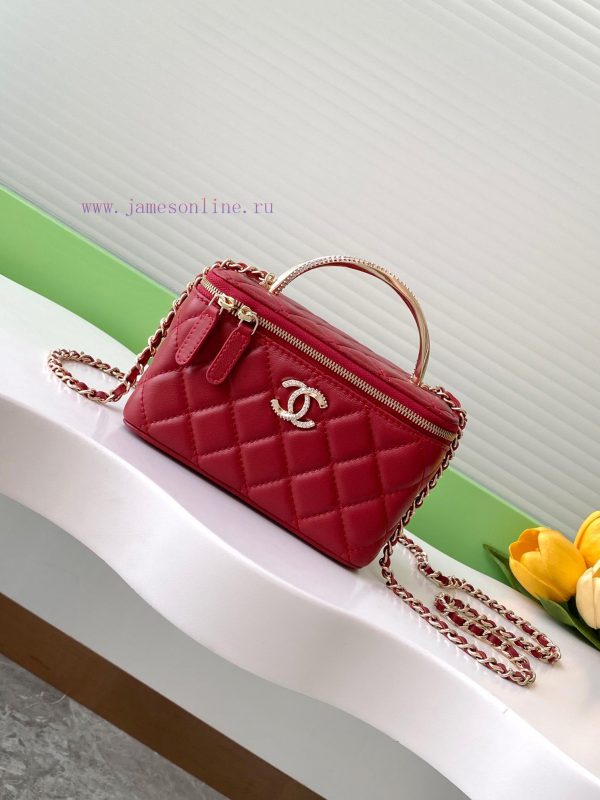 βιβλια chanel | Chanel Bag 24K Limited Edition Diamond Handle Long Box Bag Makeup Slant Cross Bag with Diamo yp0qjiub | chanel bags
