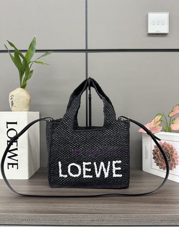 d'low | Loewe Bags . LO ℮ W ℮ New Small Coconut Fiber Font Tote Handbag Is A Rectangular Handbag Adorned With Cont wlgv385v | ysl nails