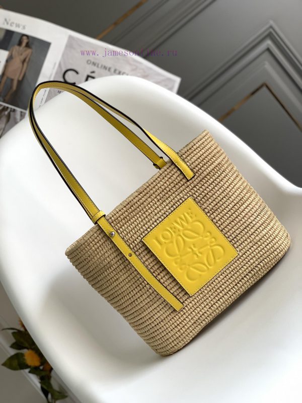 Rhodes | Loewe Bags . L ⊚℮ W ℮ A Traditional Square Woven Vegetable Basket 🧺Imported Lafite Grass Is Hand Woven And uxqhr8a9 | μπουφαν στρατου